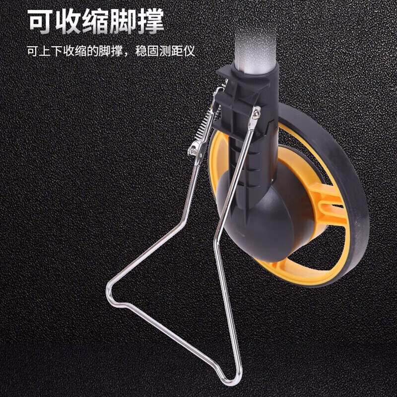 Deli roller distance meter hand-pushed roller ruler electronic digital display distance measuring wheel high-precision mechanical push ruler outdoor measurement tool DL9712 large mechanical wheel (diameter 318mm)