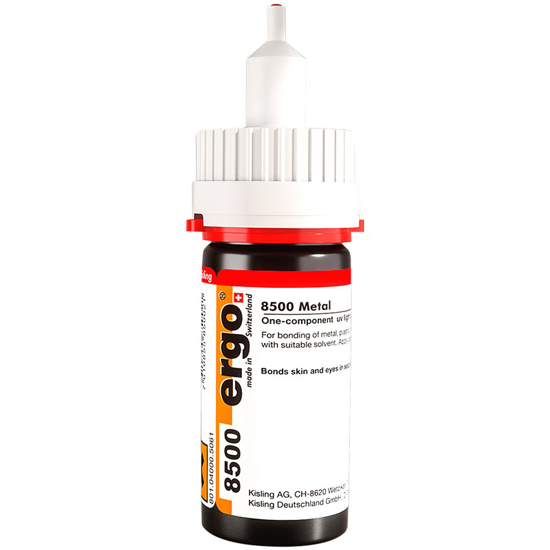 Ergo8500 shadowless glue for glass acrylic tempered coffee table metal crystal strong glass special transparent quick-drying repair glue adhesive ultraviolet light solid UV glue