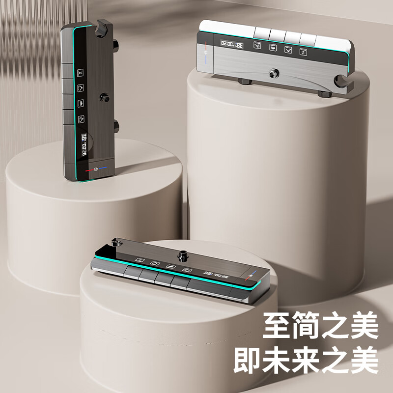 Arrow shower head set gun gray full copper shower head home constant temperature booster shower head bathroom shower L set * gun gray (hot and cold)