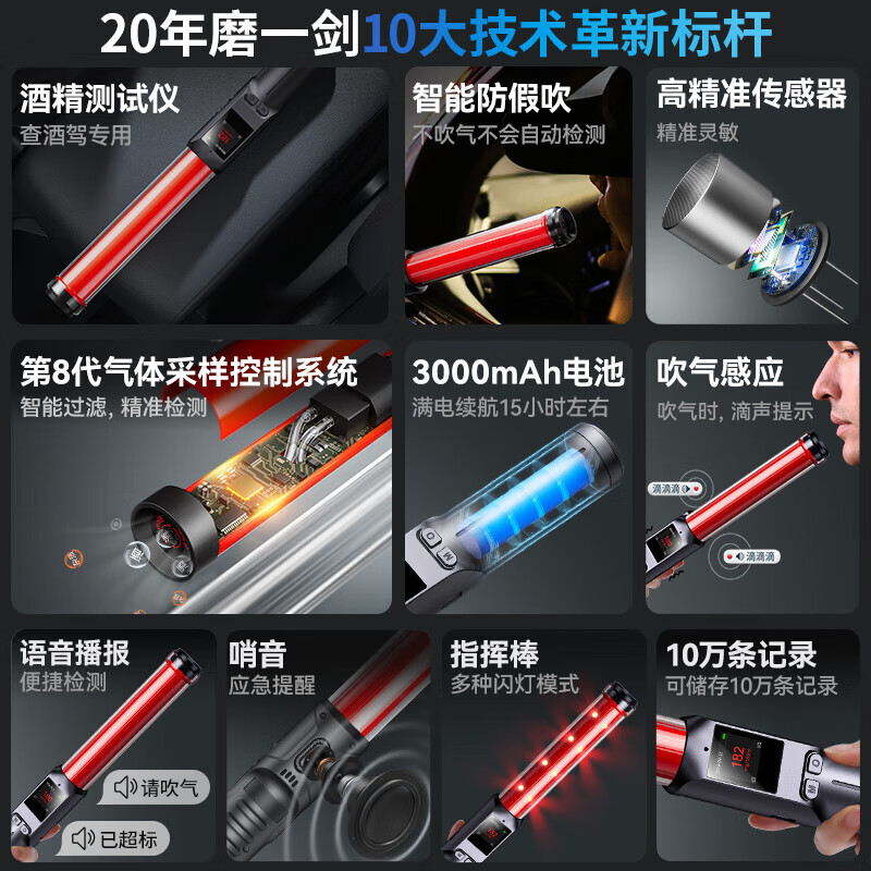 Car pickup, government-enterprise cooperation, alcohol tester, high-precision overnight alcohol tester, traffic-specific alcohol tester