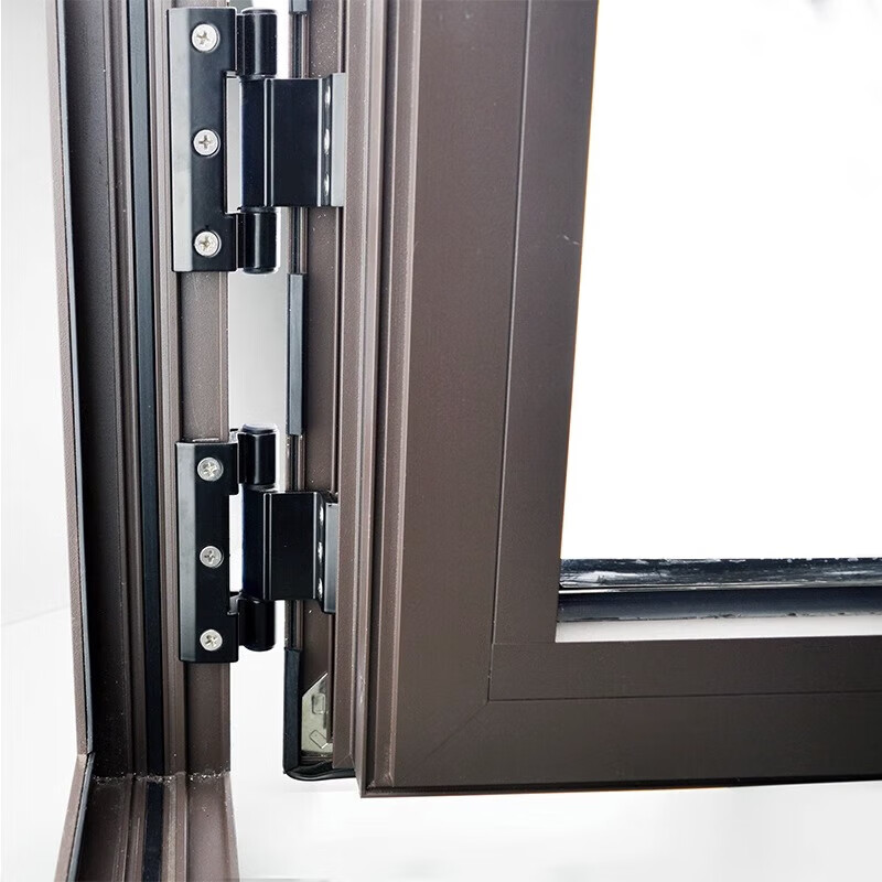 Shanhe Works Broken Bridge Aluminum Door and Window Hinge Casement Window Hinge Folding No Punch Invisible Hinge White Short Style - 90mm Long