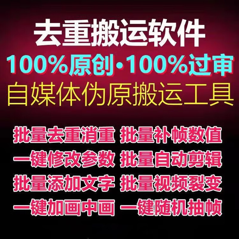 AI intelligent automatic editing tool mobile computer version short video deduplication handling mixed editing dubbing cutting software