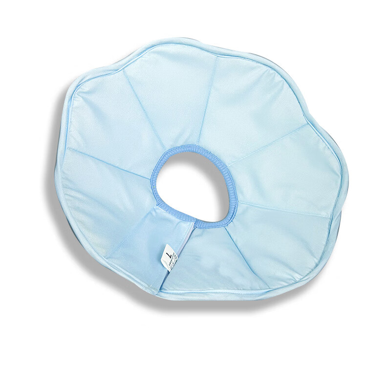 No Pet Macaron Elizabeth Circle Cats and Dogs Universal Waterproof Neck Collar Collar Collar Anti-licking and Bite Neutered Cat Head Cover Blue - Macaron Collar (1 piece) S - Recommended about 3-5 pounds