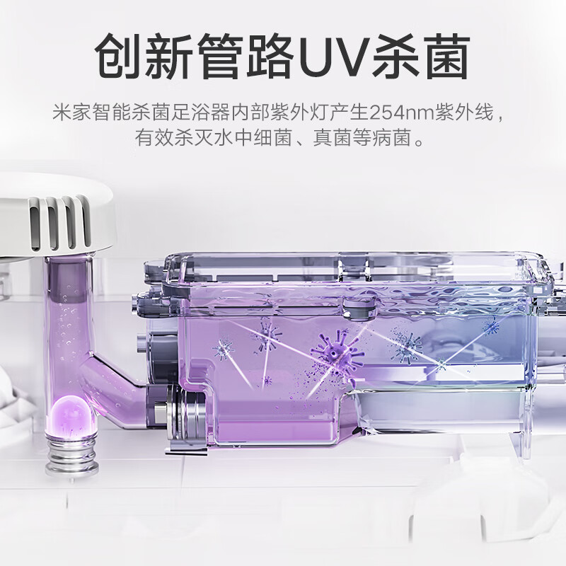 Mijia Xiaomi Foot Bath Bucket Fully Automatic Constant Temperature Heating Massage Foot Bath Smart Sterilization Foot Bath Bucket Crossing the Calf Birthday Gift for Mom New Year Gift