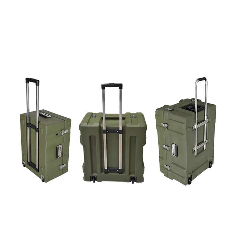 Jingshi Trolley Box Rotational Box Supplies Box Precision Instrument Box Airdrop Box Green Emergency Rescue Equipment Box Wheeled Rotational Molded Box Small 600*500*420mm