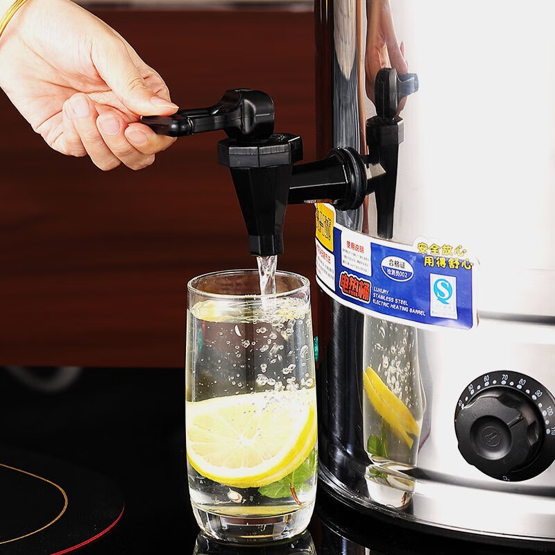 Kettle large capacity 20 liters 50 liters water boiler commercial boiling water bucket hot water bucket medicine bucket insulation integrated electric heating 50 liters with faucet anti-dry boil 304 heating plate 0ml 20L