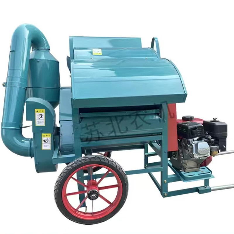 Wen Yijia multi-functional rape thresher rice wheat soybean sorghum soybean thresher household small agricultural thresher upgraded multi-function (thresher + ground wheel) with