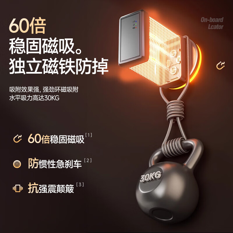 Xianniao GPS positioning tracker free of installation for electric vehicles, mini Beidou remote anti-lost and anti-theft tracking artifact, upgraded to 5G, 16-star positioning + 80 days of battery life, ultra-long standby, strong magnetic adsorption, 180 days of track playback