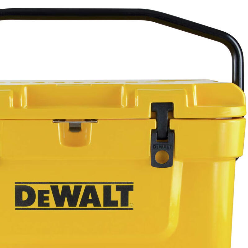 DeWalt 25-quart rotary molded cooler, yellow