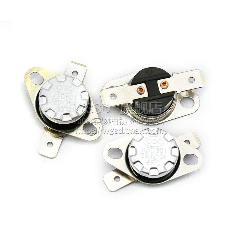 Dafuri KSD301 302 temperature control switch temperature controller normally open and normally closed 85-180 degrees 250V/10A 16A ceramic temperature control switch KSD301 normally closed 10A 180 degrees (1 piece)