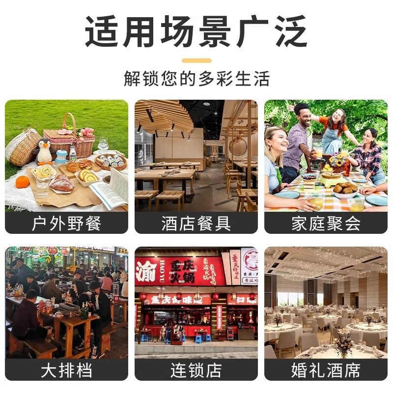 Rice husk disposable bowl printed round bowl degradable environmentally friendly food grade household thickening and hardening high temperature resistant camping Ping An Xile rice husk bowl white 100 pieces