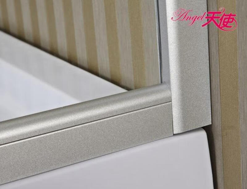 Kezitu L-shaped/rectangular/curved shower room simple shower room 3C tempered glass partition sand silver aluminum alloy bathroom 80*120 with stone base does not contain steam