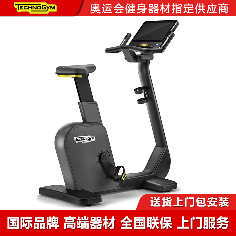 Technogym home LIVE500 vertical magnetically controlled smart exercise bike silent aerobic bicycle imported from Italy gray LIVE 500 (10-inch touch screen)