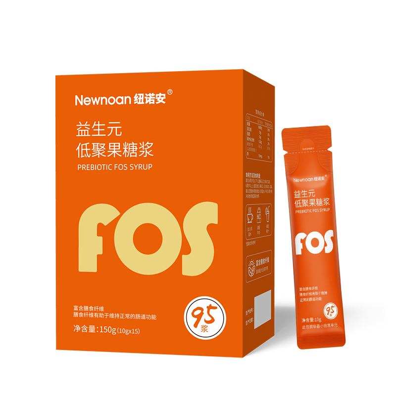 Nunoan prebiotic oligofructose syrup (95 slurry) water-soluble dietary fiber for infants and children pregnant women 10g*15 strips