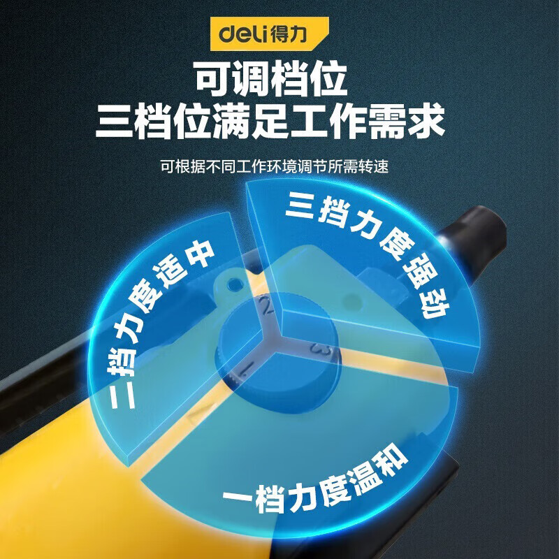 Deli professional grade pneumatic screwdriver (yellow) pneumatic tool screwdriver repair tool professional grade DL-QDP08Z