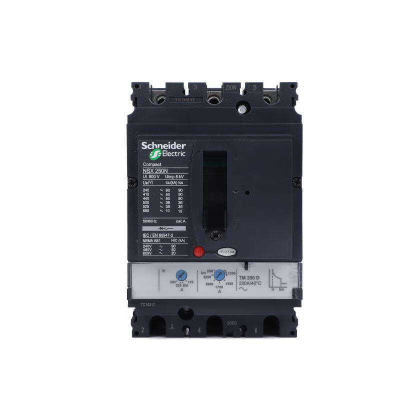 Schneider Molded Case Circuit Breaker/F 3P 3D/4P 4D 160A 250A Air Switch NSX160 125A 4P x S 100kA