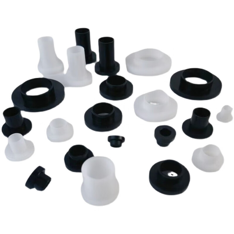 Step T-type gasket M3-M35 thread protection insulating bushing Concave-convex nylon plastic particle padding column TW-3 off-white 10 pcs