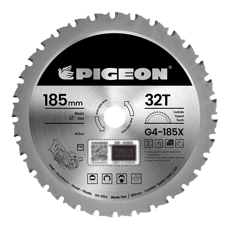 PIGEON pigeon brand original metal saw blade stainless steel aluminum plastic angle iron purification plate multi-function 32 teeth G4-185 special