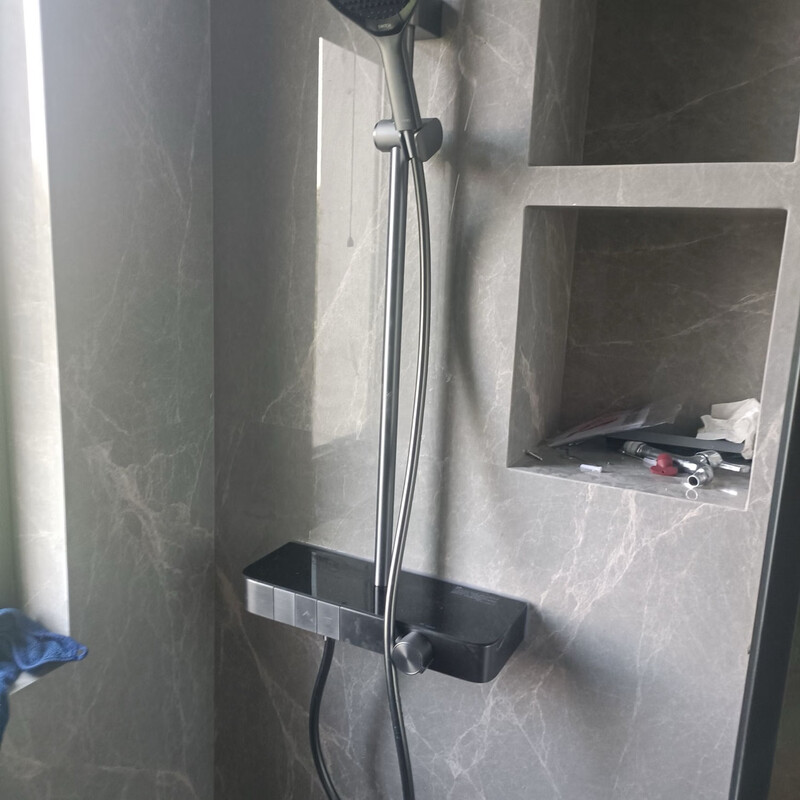 Jiumu Store Model 26178 Constant Temperature Shower Silk Rain Button Bath Storage Constant Temperature Booster Shower Set 26178-624/HBS-1