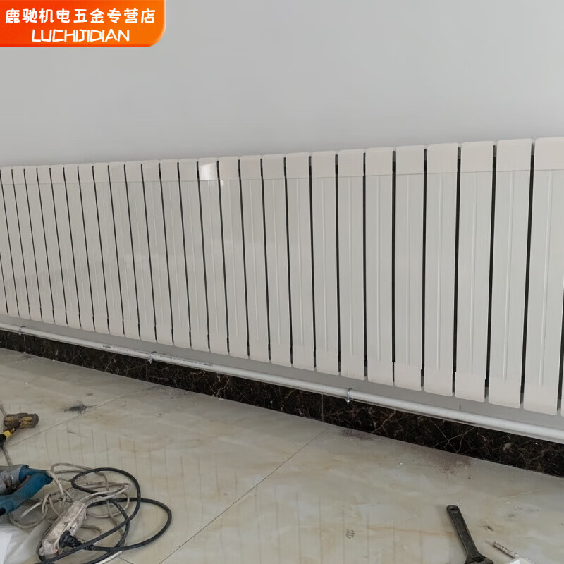 Qinkai plastic-aluminum composite radiator for home use, corrosion-resistant, acid-alkali-resistant, rust-proof, water-proof, extra-long central heating, total height 35 cm (single column single price) please order on demand 75 75 (grade aluminum material)