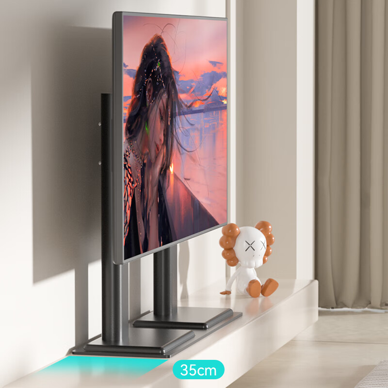 Sance 55-65-75-85-100-inch TV base floor-standing hidden bracket TV stand without punching and elevated electrical adapter Hisense Xiaomi TCL Huawei Toshiba Changhong 60-100 inches desktop model double column upgrade