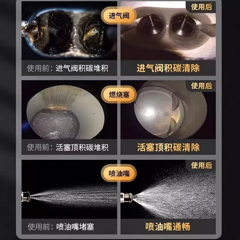 Gasoline three-yuan Cuihua detergent cleaning agent to remove carbon deposits engine catalytic converter liquid cabin anti-wear internal exhaust fuel additive 60ML*6 bottles