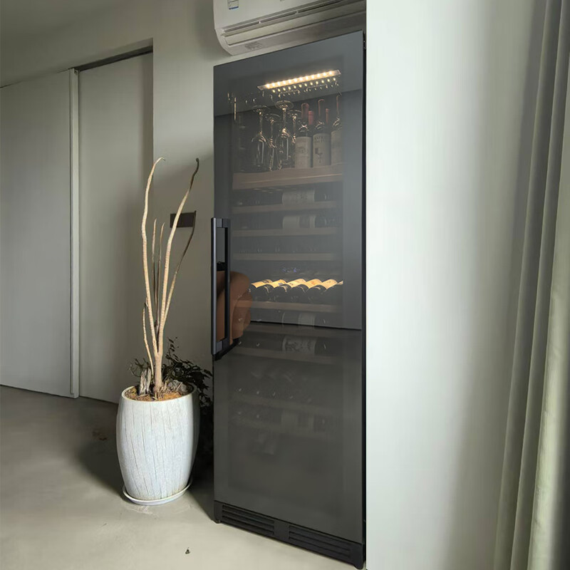 Gironde Embraco frequency conversion ultra-thin embedded red wine cabinet constant temperature wine cabinet beverage ice refrigeration cabinet edgeless mirror door home zero-embedded installation first-level energy efficiency 318 models mirror + frequency conversion multi-function dual temperature