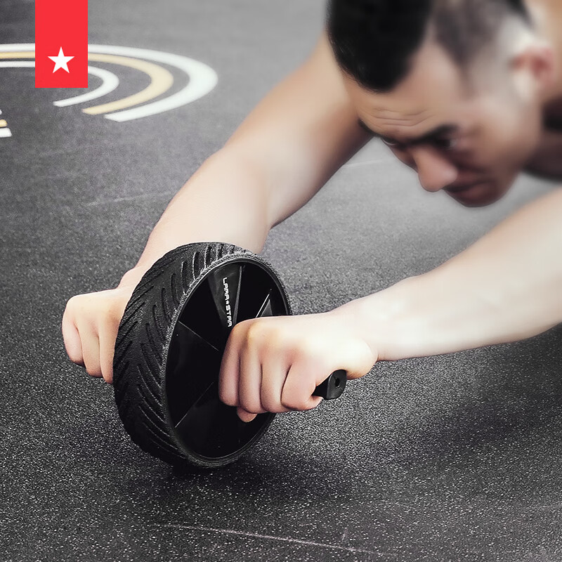 Laura Star New Abdominal Wheel Silent Abdominal Muscle Wheel Home Single Wheel Abdominal Muscles Beginner Abdominal Exercise Black / One Size