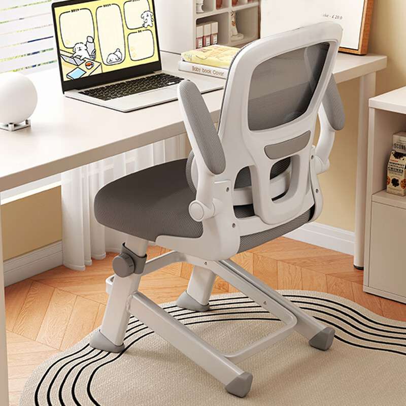 Huixun Jingdong's own brand computer chair study chair engineering chair lift office chair desk chair back chair elegant gray suspended lumbar support + lift adjustment