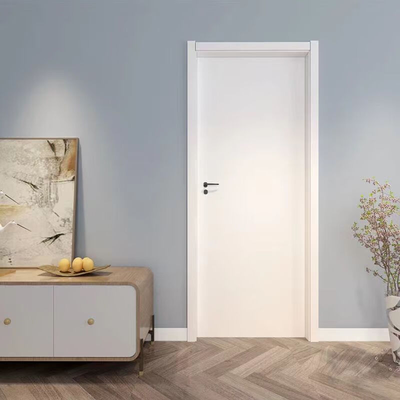 Customized solid wood door, bedroom door, composite door, home room door, paint-free door set door, interior door, simple ecological door, door + door frame + lines + hardware accessories
