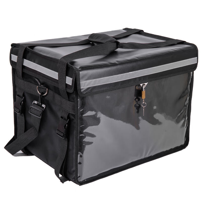 Takeaway box Meituan food delivery insulated commercial stall food fast food delivery with lock buckle anti-theft waterproof and rainproof thickened 100 liter bracket bottom plate