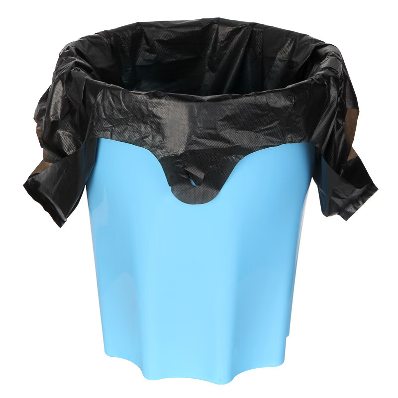 Vest style garbage bag thickened portable black small extra thick kitchen vest plastic bag large size once black width 32*52cm 50 pieces thick 2 silk