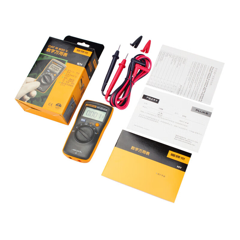 FLUKE multimeter 15B RPO MAX/101/17B MAX high-precision digital electrician special intelligent anti-burn FLUKE-101 CHINA voltmeter resistance capacitance frequency diode