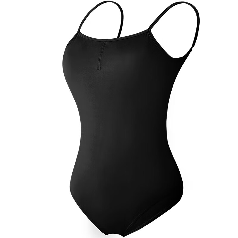 Aiwugo Adult High Hip Art Test Ballet Training Suit Female Suspender Dance Gym Suit Basic Training Suit Black M Size
