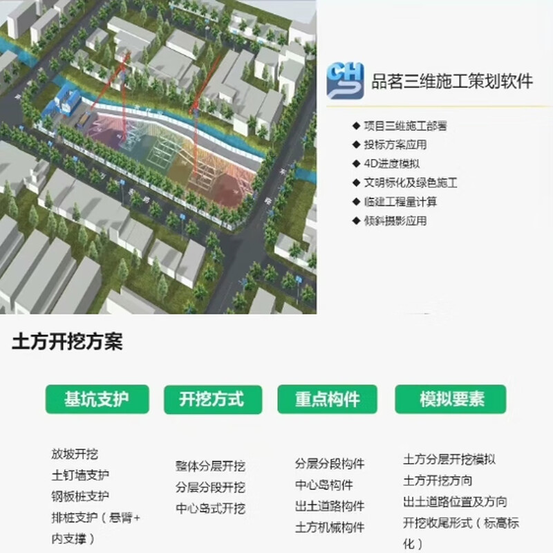 Pinming bim construction planning software V3.5.1 layout 3D software + tutorial activation code 3D field layout