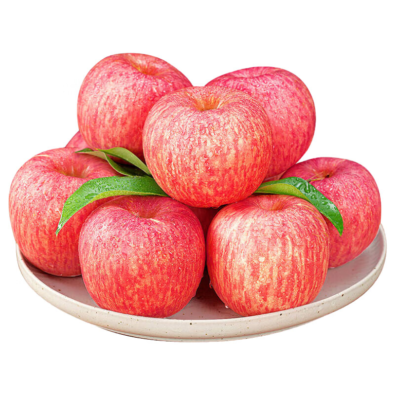 Jingxiansheng Shaanxi Luochuan Red Fuji Apple Net Weight 5kg 75-80mm Single Fruit 170g + Fresh Fruit Straight from the Source