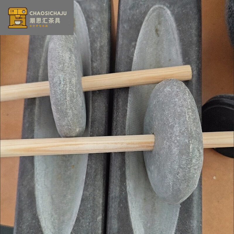 Miaopule Tang Dynasty bluestone grinder old-fashioned tea set stone mortar for pounding medicine and grinding Chinese medicine bluestone 12cm