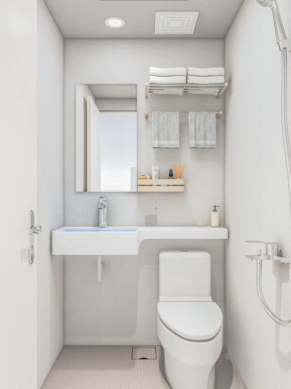 Kezituquan SMC integrated shower room Japanese style dry and wet separation shower room integrated bathroom waterproof 107*147*235 (no dry and wet separation)