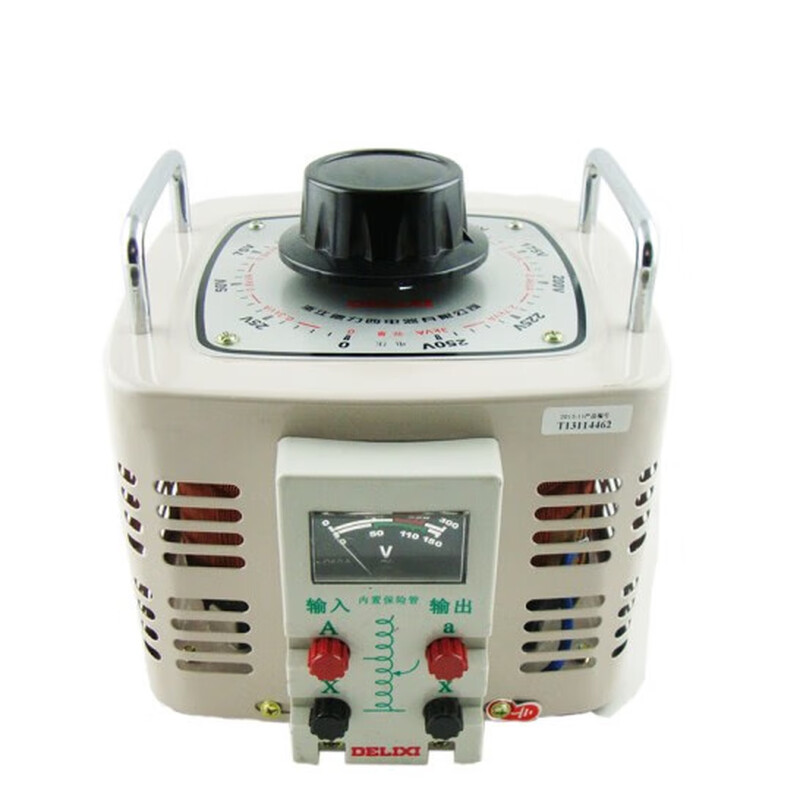 Delixi voltage regulator TDGC2 series household 3KW single-phase contact voltage regulator 1KV manual voltage regulator TDGC2-0.5K