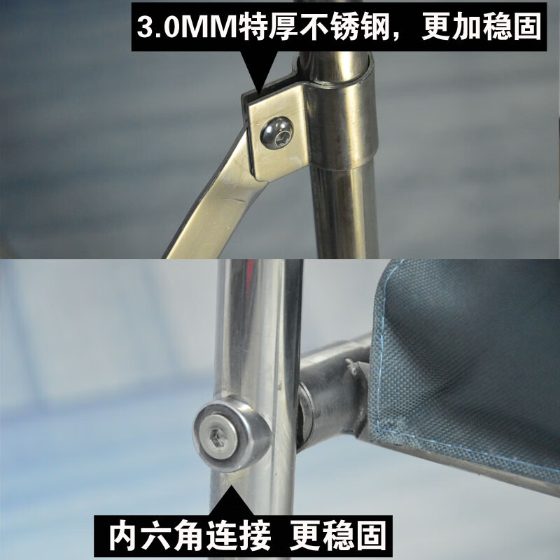 Folding linen cart, stainless steel collection trolley, cleaning room entrance cart, hotel room service cart, work cart, extra thick folding linen cart (with brown cloth bag)