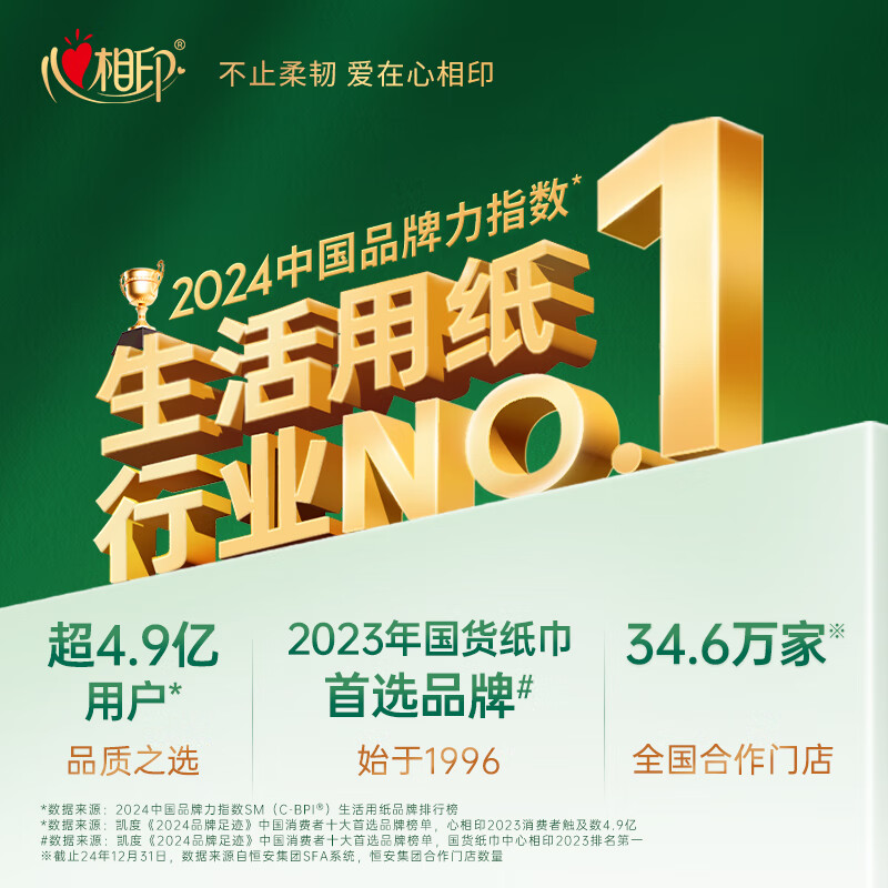 Xinxiangyin Tissue Facial Tissue Classic Series 2 layers 200 Tissues*3 packs