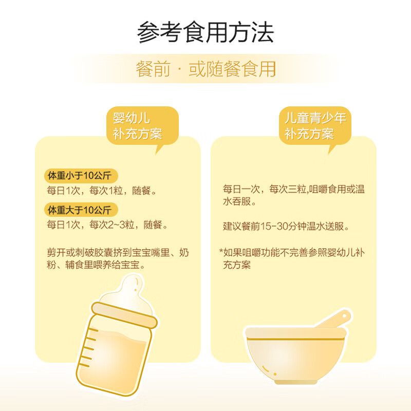 Zhilingtong Dier Soft Capsules Infant DHA Student 90 capsules, anti-counterfeiting and checkable, cultivation series, 90 capsules*1 box, cultivation series