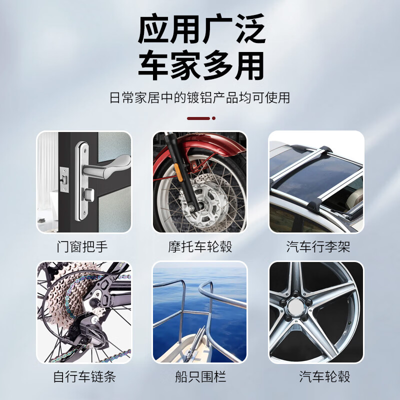 AUTOSOL aluminized polishing paste imported from Germany, aluminum-plated parts deoxidation renovation agent aluminized metal plate polishing paste 75ml*6 pieces