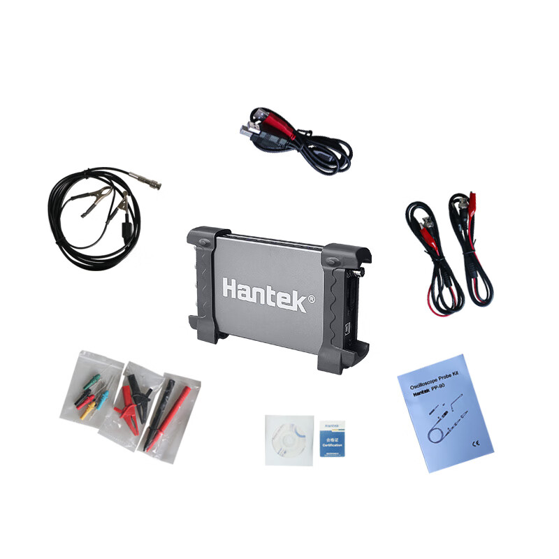 Hantek Hantek 6074BD6104BD four-channel USB virtual oscilloscope function arbitrary waveform signal generator 6254BD (250MHz 1G sampling) 4 channels
