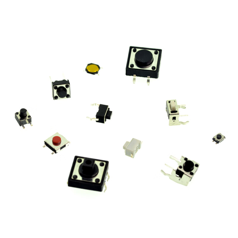 TaoTimeClub tactile switch button micro switch 12*12/2*4/3*6/ bracket/SMD/Plug-in 2*4 (20 pcs) No specifications