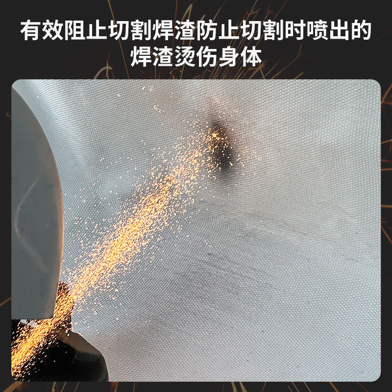 Fire-fighting blanket, fire-proof blanket, special blanket for welding, fire-proof cloth, flame-retardant and high-temperature resistant fiber cloth, ceramic fiber blanket, asbestos blanket, 2mm ultra-thick industrial ceramic fire-proof blanket 1.2x1.2m