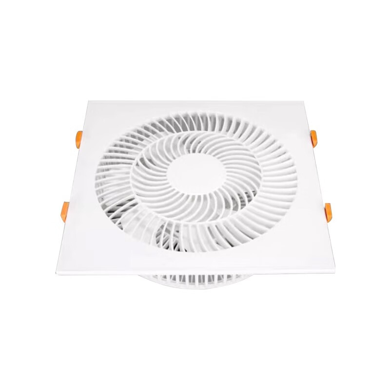 Zhengye Mingshang Zhengye Mingshang ultra-thin 7cm kitchen cooler embedded bathroom integrated ceiling blower ceiling cooling fan丨30x30丨Direct blowing three speeds without switch clasp丨Universal ceiling style