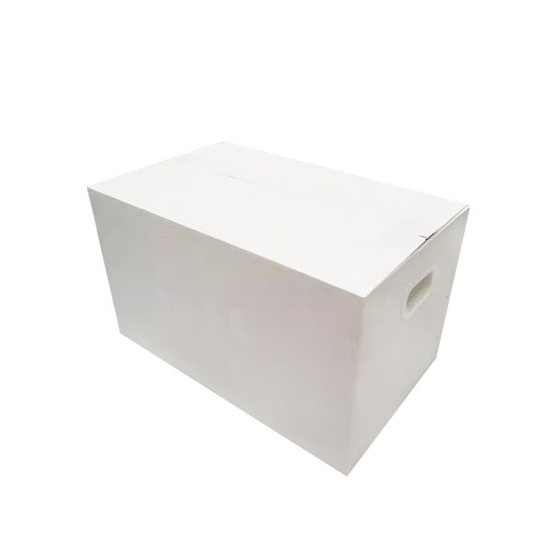 Large-capacity plastic moving artifact storage box foldable and reusable hollow corrugated board turnover box blue 5-pack 70x50x50CM Velcro style tape-free