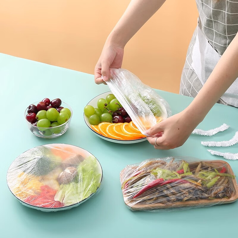 Jiamo disposable fresh-keeping bag covers, food-grade plastic wrap covers, 300 pieces, elastic mouth-keeping cover, bowl cover, universal