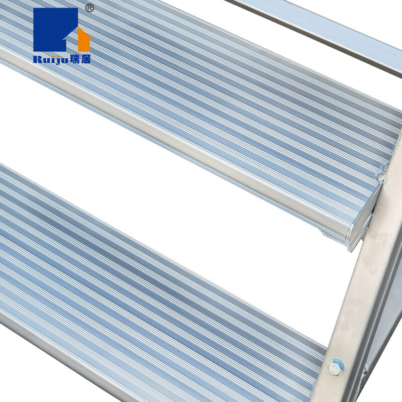 Ruiju supermarket shelf ladder cargo elevator warehouse climbing vehicle mobile cargo elevator platform climbing ladder cargo nine-step P9